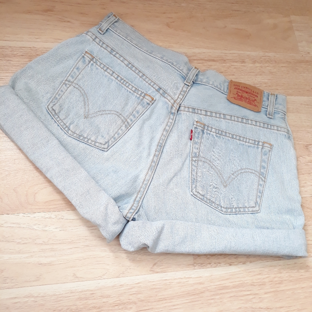 Levi's High Waisted Denim Shorts
